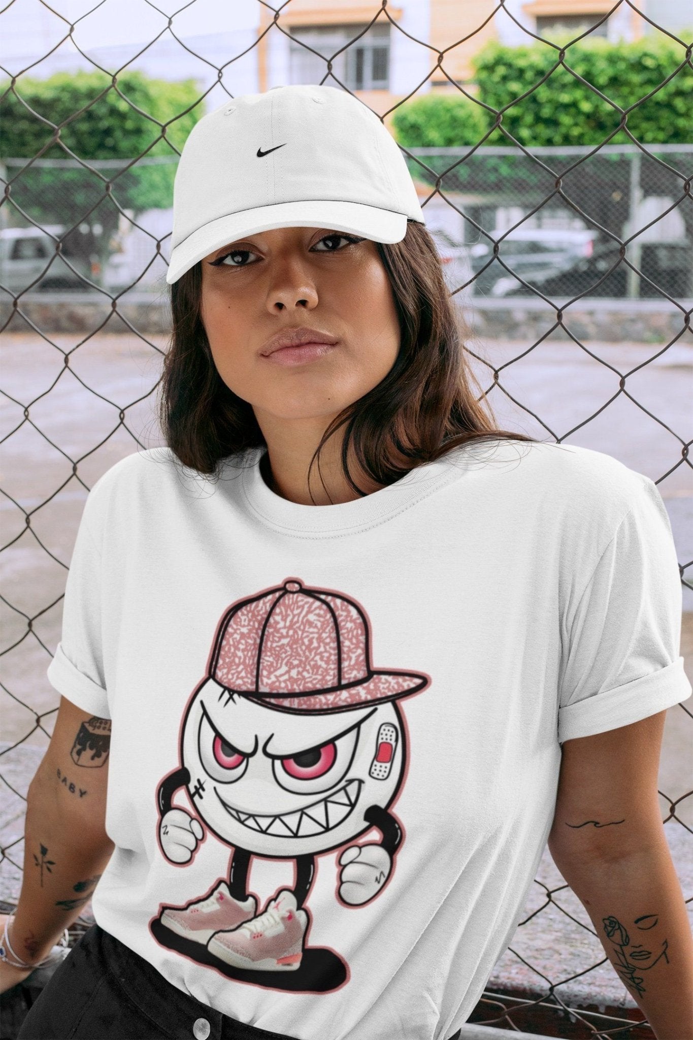 Jordan 3 Rust Pink Sneaker Match Tees Mischief Emoji Sneaker Tees Jordan 3 Rust Pink Sneaker Release Tees Unisex Shirts