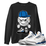 Air Jordan 3 Wizards Mischief Emoji Crew Neck Sneaker Tees Air Jordan 3 Wizards Sneaker T-Shirts Washing and Care Tip