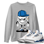 Air Jordan 3 Wizards Sneaker Match Tees Mischief Emoji Sneaker Tees Air Jordan 3 Wizards Sneaker Release Tees Unisex Shirts Heather Grey 1