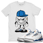 Air Jordan 3 Wizards Sneaker Match Tees Mischief Emoji Sneaker Tees Air Jordan 3 Wizards Sneaker Release Tees Unisex Shirts White 1
