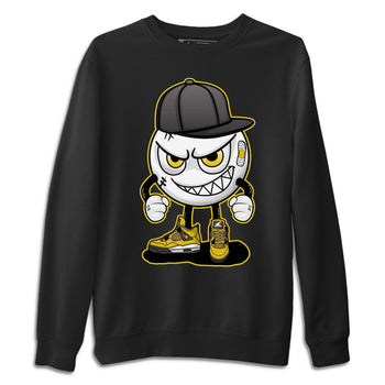 Jordan 4 Lightning Sneaker Match Tees Mischief Emoji Sneaker Tees Jordan 4 Lightning Sneaker Release Tees Unisex Shirts