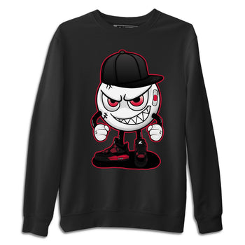 Jordan 4 Red Thunder Sneaker Match Tees Mischief Emoji Sneaker Tees Jordan 4 Red Thunder Sneaker Release Tees Unisex Shirts