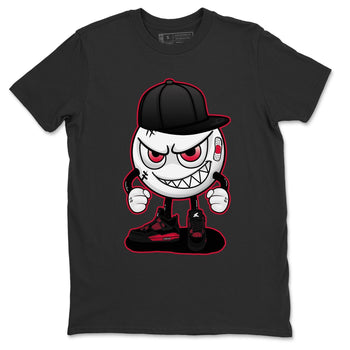 Jordan 4 Red Thunder Sneaker Match Tees Mischief Emoji Sneaker Tees Jordan 4 Red Thunder Sneaker Release Tees Unisex Shirts