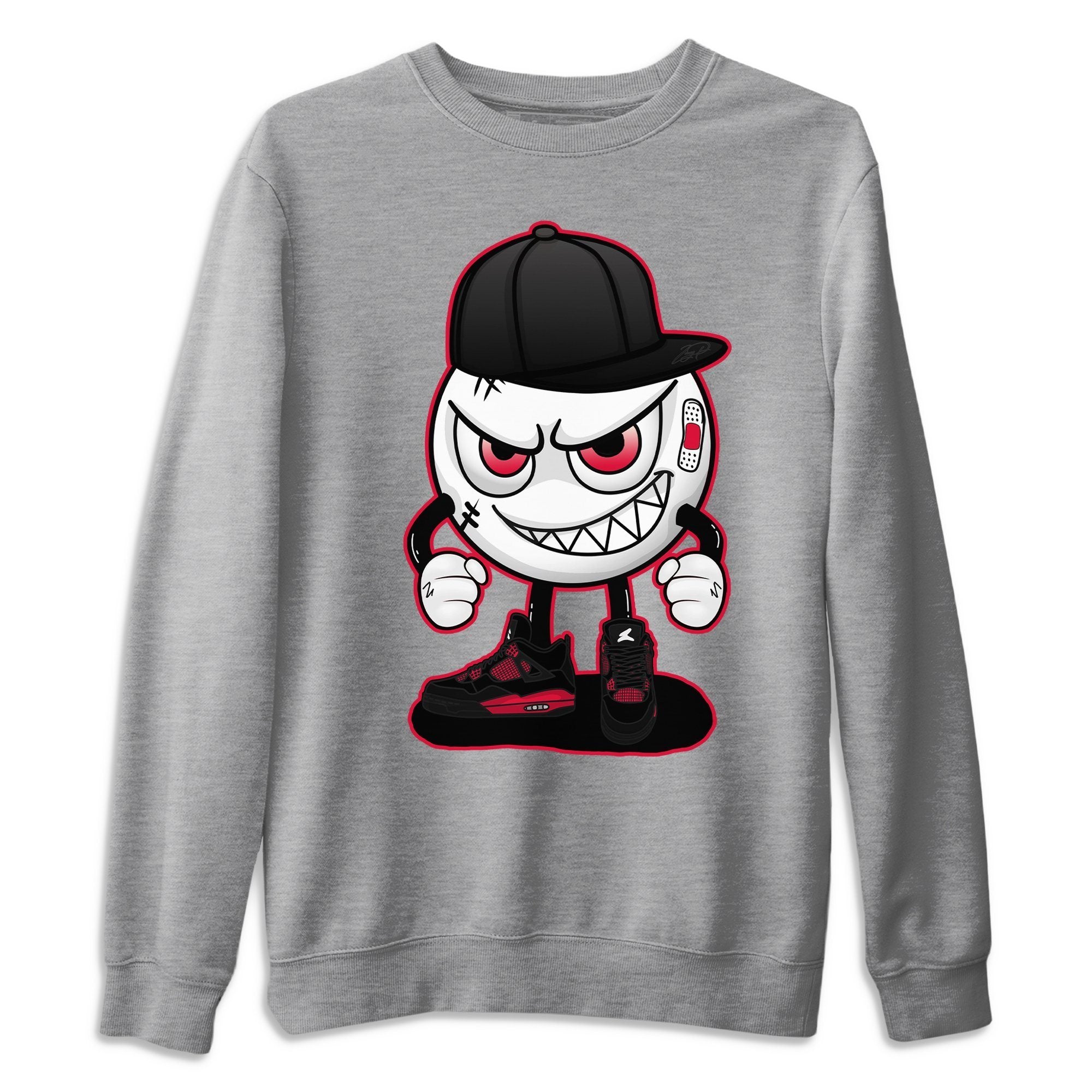 Jordan 4 Red Thunder Sneaker Match Tees Mischief Emoji Sneaker Tees Jordan 4 Red Thunder Sneaker Release Tees Unisex Shirts