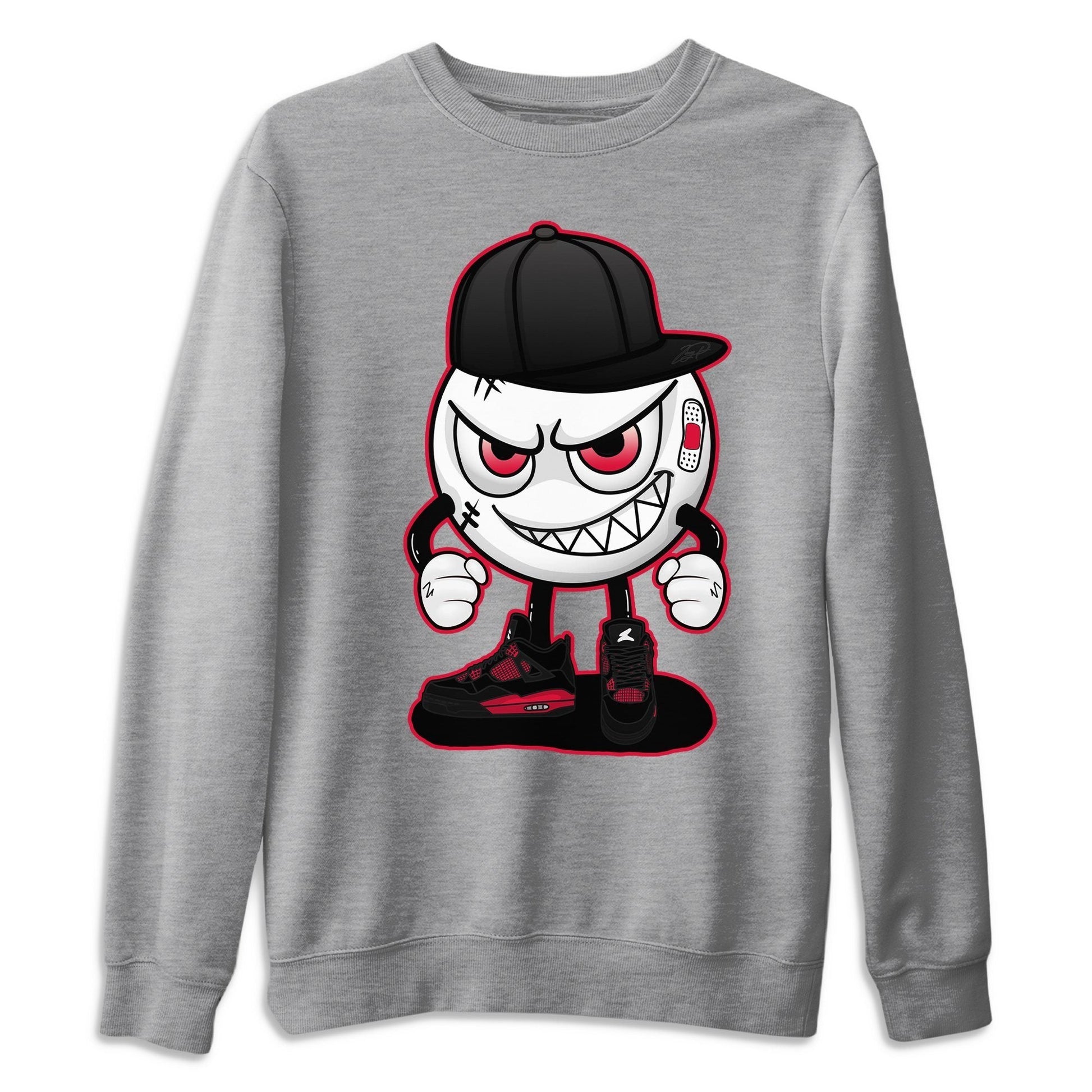 Jordan 4 Red Thunder Sneaker Match Tees Mischief Emoji Sneaker Tees Jordan 4 Red Thunder Sneaker Release Tees Unisex Shirts