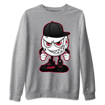 Jordan 4 Red Thunder Sneaker Match Tees Mischief Emoji Sneaker Tees Jordan 4 Red Thunder Sneaker Release Tees Unisex Shirts