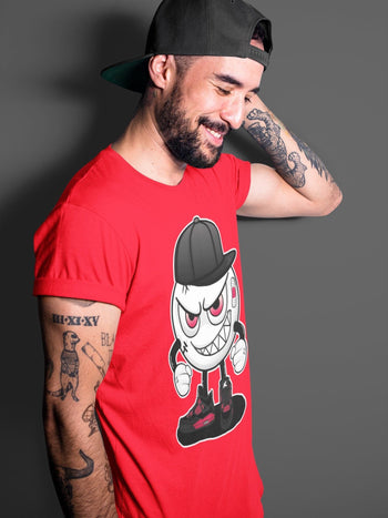 Jordan 4 Red Thunder Sneaker Match Tees Mischief Emoji Sneaker Tees Jordan 4 Red Thunder Sneaker Release Tees Unisex Shirts