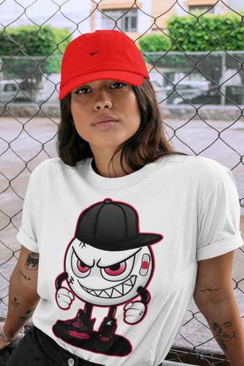 Jordan 4 Red Thunder Sneaker Match Tees Mischief Emoji Sneaker Tees Jordan 4 Red Thunder Sneaker Release Tees Unisex Shirts