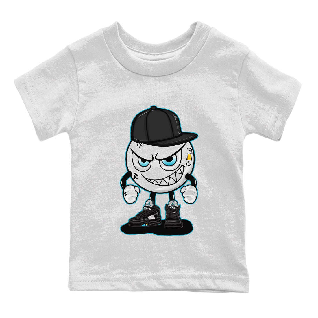 Jordan 5 Aqua Sneaker Match Tees Mischief Emoji Sneaker Tees Jordan 5 Aqua Sneaker Release Tees Kids Shirts