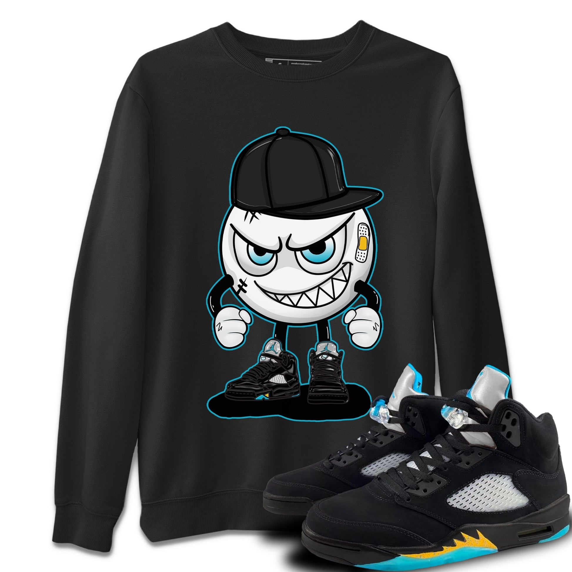 Jordan 5 Aqua Sneaker Match Tees Mischief Emoji Sneaker Tees Jordan 5 Aqua Sneaker Release Tees Unisex Shirts