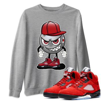 Jordan 5 Raging Bull Sneaker Match Tees Mischief Emoji Sneaker Tees Jordan 5 Raging Bull Sneaker Release Tees Unisex Shirts