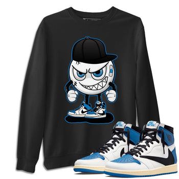 Jordan 1 Travis Scott Fragment Sneaker Match Tees Mischief Emoji Sneaker Tees Jordan 1 Travis Scott Fragment Sneaker Release Tees Unisex Shirts