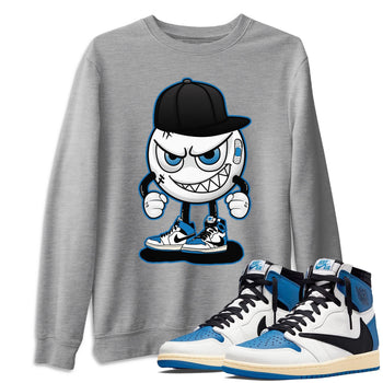 Jordan 1 Travis Scott Fragment Sneaker Match Tees Mischief Emoji Sneaker Tees Jordan 1 Travis Scott Fragment Sneaker Release Tees Unisex Shirts