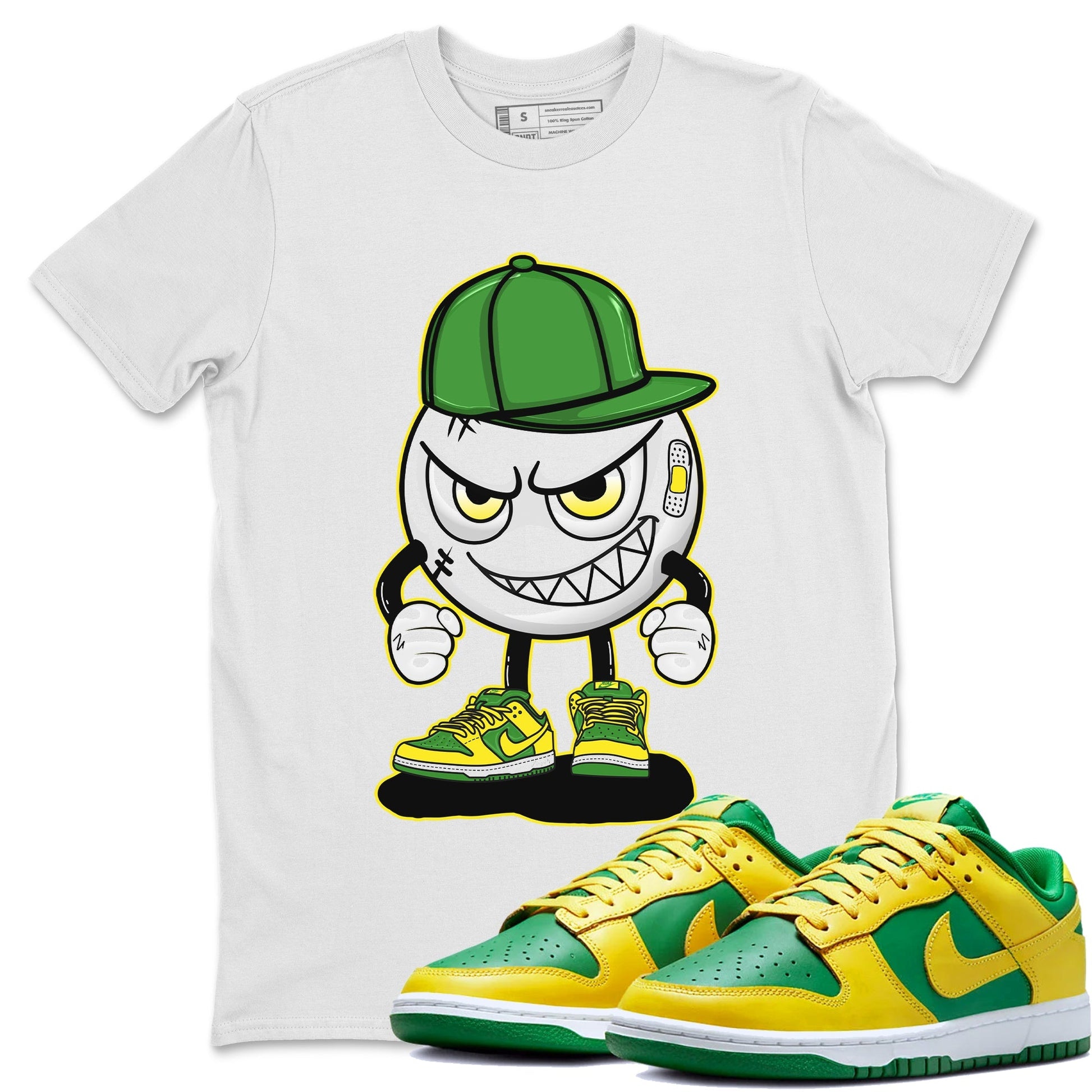 Dunk Reverse Brazil Sneaker Match Tees Mischief Emoji Sneaker Tees Dunk Reverse Brazil Sneaker Release Tees Unisex Shirts