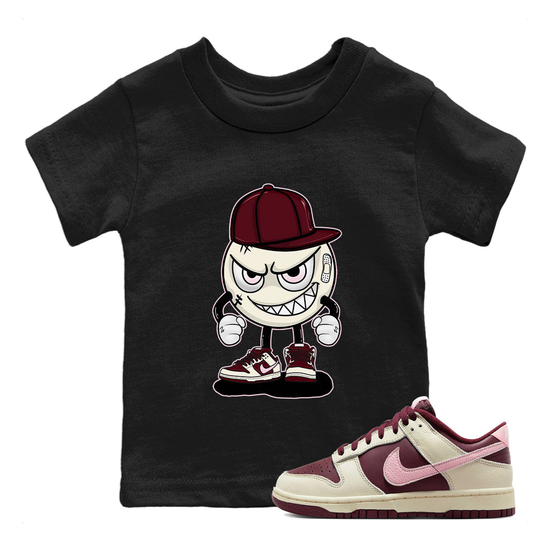 Dunk Valentines Day Sneaker Match Tees Mischief Emoji Sneaker Tees Nike Dunk Valentine's Day Sneaker SNRT Sneaker Tees Kids Shirts