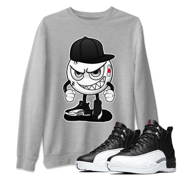 Jordan 12 Playoffs Sneaker Match Tees Mischief Emoji Sneaker Tees Jordan 12 Playoffs Sneaker Release Tees Unisex Shirts