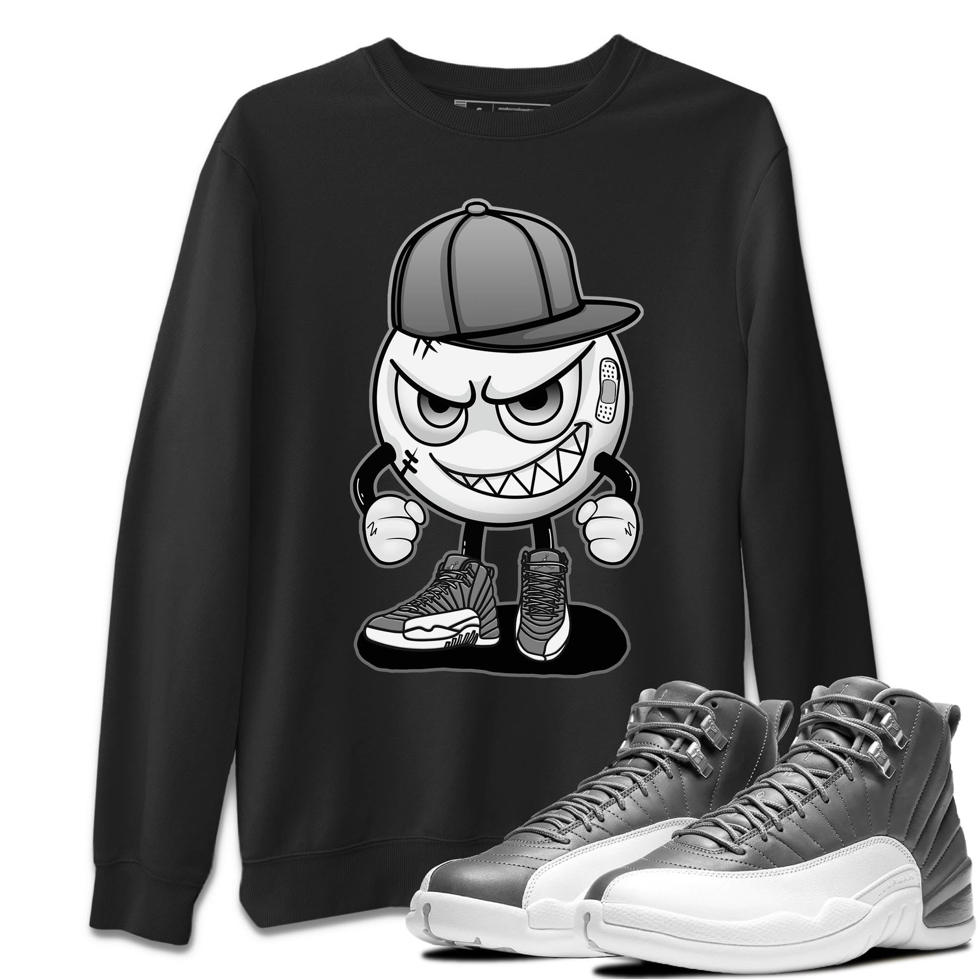 Jordan 12 Stealth Sneaker Match Tees Mischief Emoji Sneaker Tees Jordan 12 Stealth Sneaker Release Tees Unisex Shirts