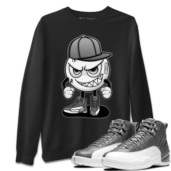 Jordan 12 Stealth Sneaker Match Tees Mischief Emoji Sneaker Tees Jordan 12 Stealth Sneaker Release Tees Unisex Shirts