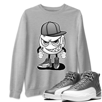 Jordan 12 Stealth Sneaker Match Tees Mischief Emoji Sneaker Tees Jordan 12 Stealth Sneaker Release Tees Unisex Shirts