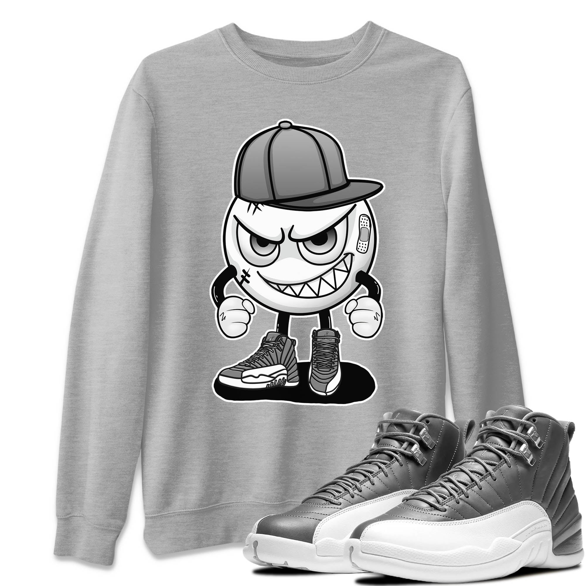 Jordan 12 Stealth Sneaker Match Tees Mischief Emoji Sneaker Tees Jordan 12 Stealth Sneaker Release Tees Unisex Shirts