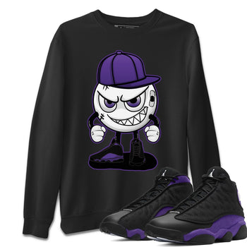 Jordan 13 Court Purple Sneaker Match Tees Mischief Emoji Sneaker Tees Jordan 13 Court Purple Sneaker Release Tees Unisex Shirts
