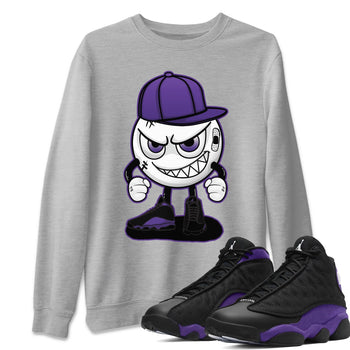 Jordan 13 Court Purple Sneaker Match Tees Mischief Emoji Sneaker Tees Jordan 13 Court Purple Sneaker Release Tees Unisex Shirts