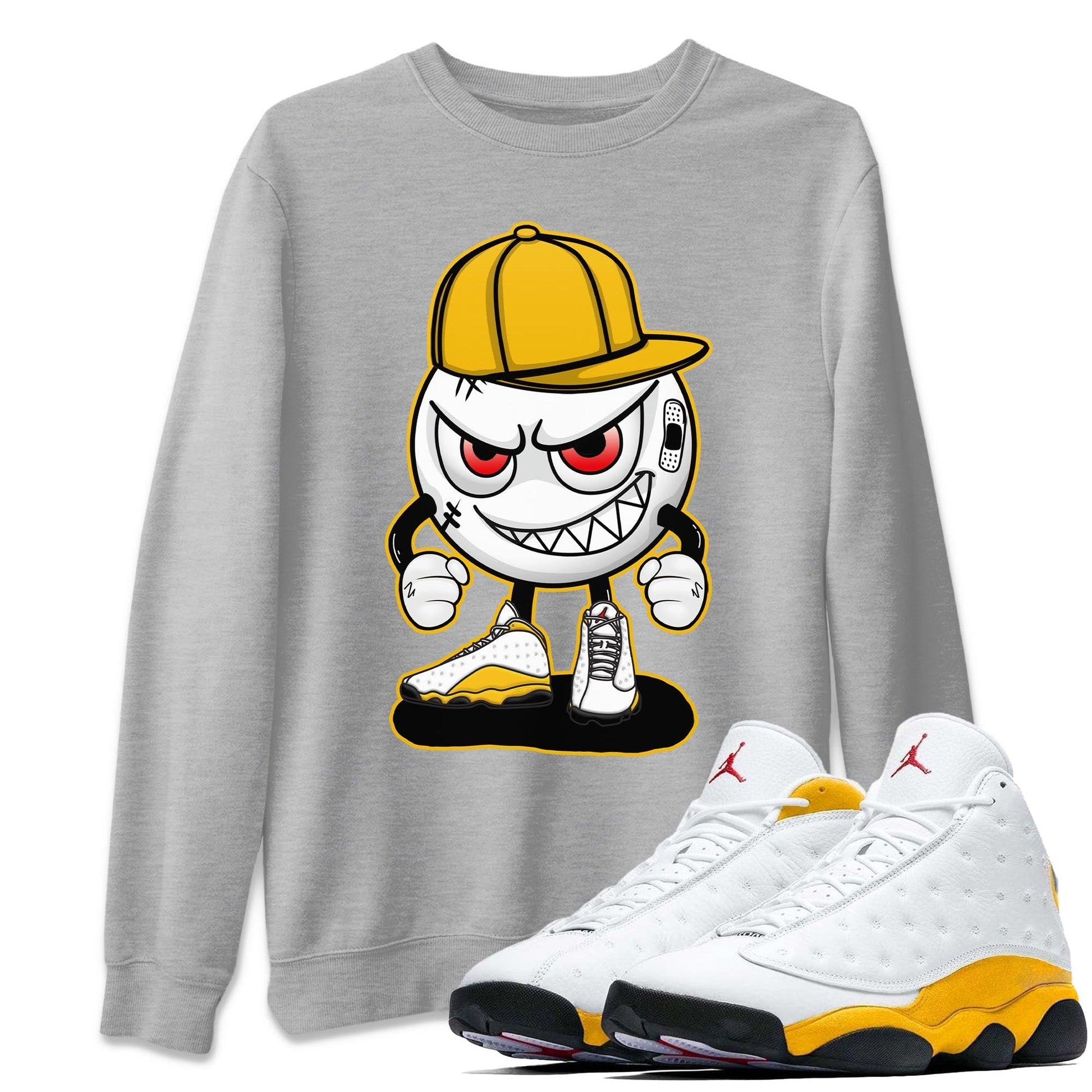 Jordan 13 Del Sol Sneaker Match Tees Mischief Emoji Sneaker Tees Jordan 13 Del Sol Sneaker Release Tees Unisex Shirts