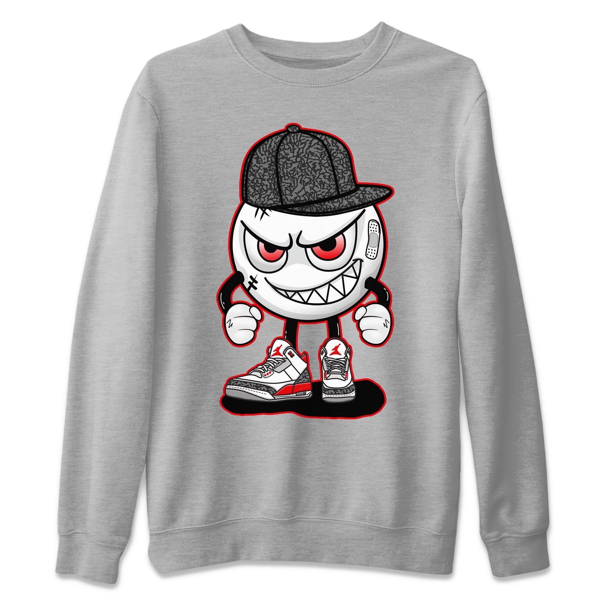 Jordan 3 Fire Red Sneaker Match Tees Mischief Emoji Sneaker Tees Jordan 3 Fire Red Sneaker Release Tees Unisex Shirts