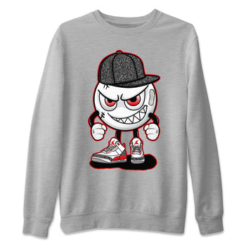 Jordan 3 Fire Red Sneaker Match Tees Mischief Emoji Sneaker Tees Jordan 3 Fire Red Sneaker Release Tees Unisex Shirts