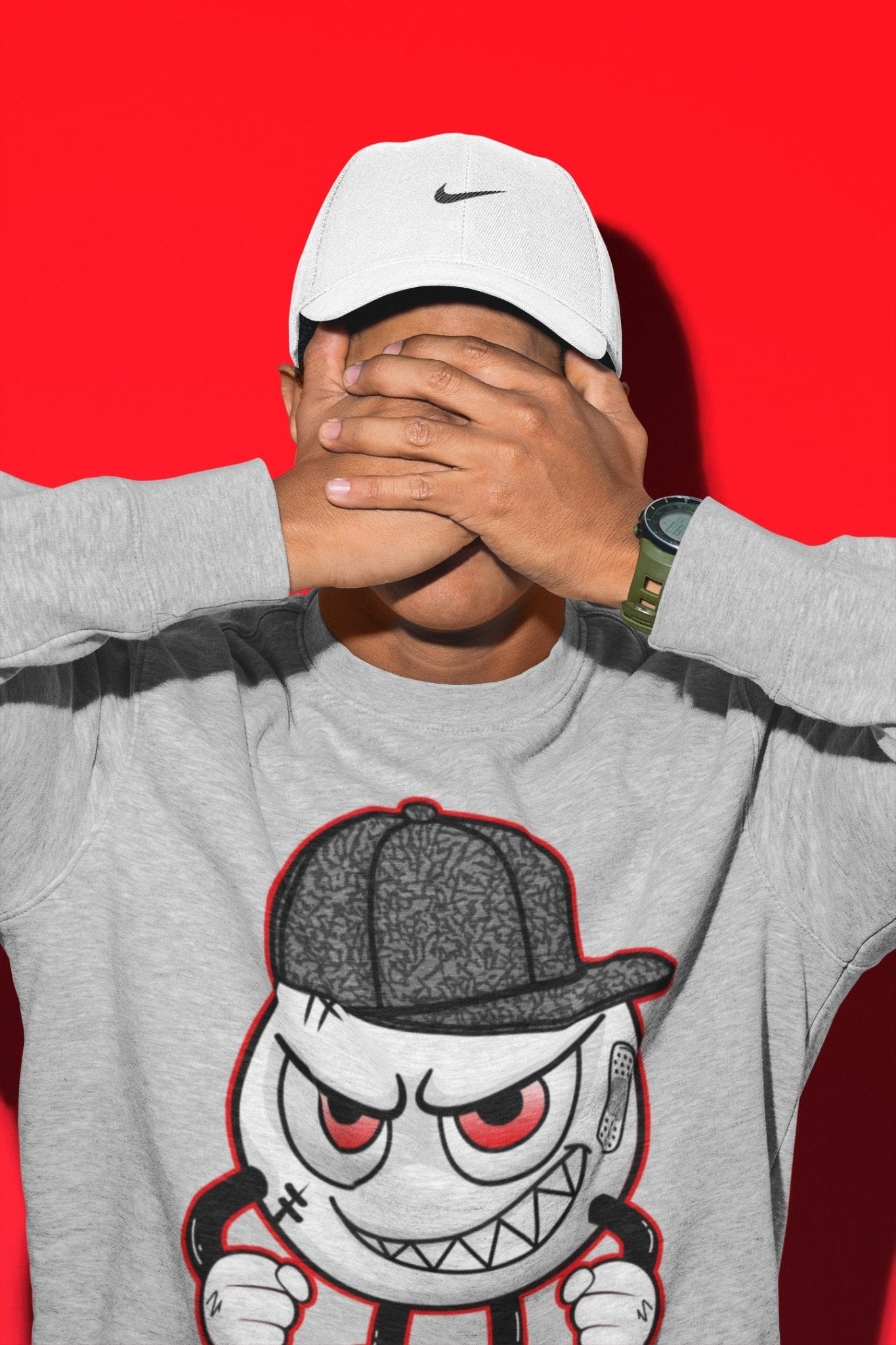Jordan 3 Fire Red Sneaker Match Tees Mischief Emoji Sneaker Tees Jordan 3 Fire Red Sneaker Release Tees Unisex Shirts