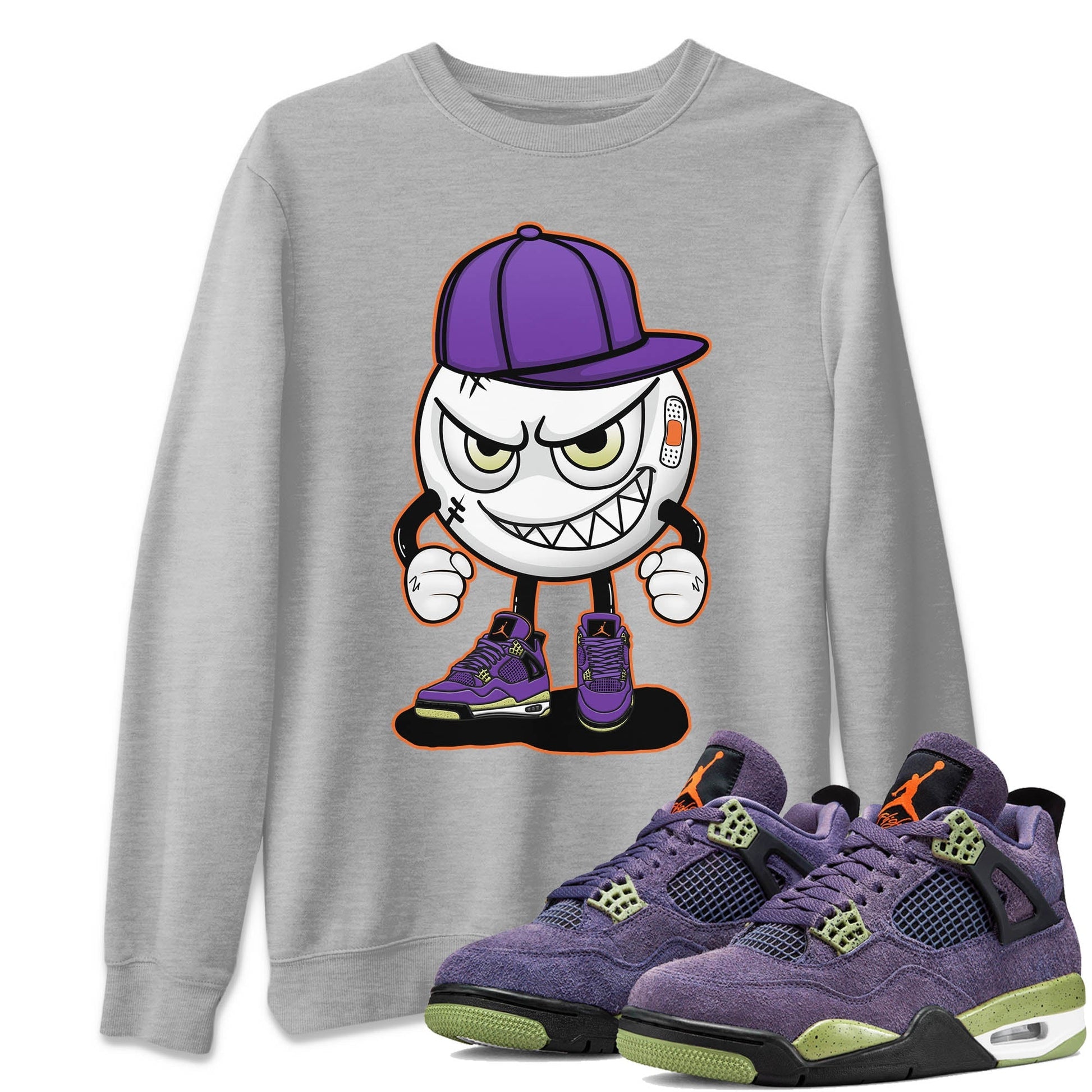 Jordan 4 Canyon Purple Sneaker Match Tees Mischief Emoji Sneaker Tees Jordan 4 Canyon Purple Sneaker Release Tees Unisex Shirts