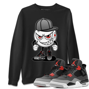 Jordan 4 Infrared Sneaker Match Tees Mischief Emoji Sneaker Tees Jordan 4 Infrared Sneaker Release Tees Unisex Shirts