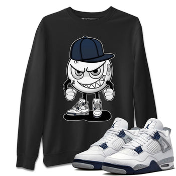 Jordan 4 Midnight Navy Sneaker Match Tees Mischief Emoji Sneaker Tees Jordan 4 Midnight Navy Sneaker Release Tees Unisex Shirts