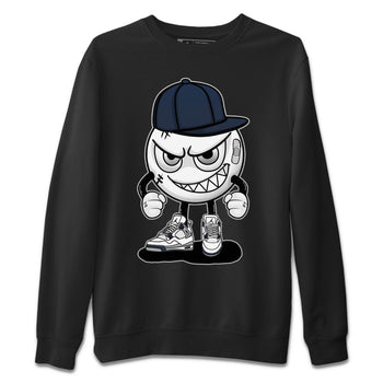 Jordan 4 Midnight Navy Sneaker Match Tees Mischief Emoji Sneaker Tees Jordan 4 Midnight Navy Sneaker Release Tees Unisex Shirts