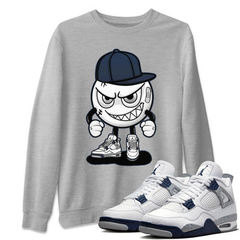 Jordan 4 Midnight Navy Sneaker Match Tees Mischief Emoji Sneaker Tees Jordan 4 Midnight Navy Sneaker Release Tees Unisex Shirts