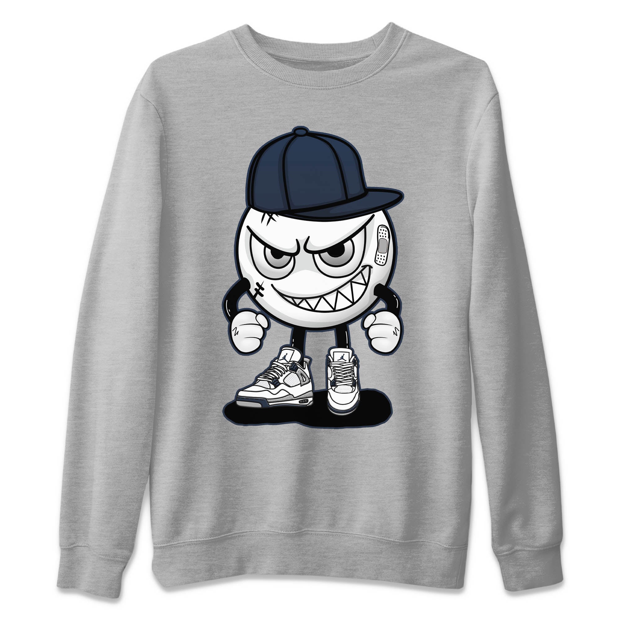 Jordan 4 Midnight Navy Sneaker Match Tees Mischief Emoji Sneaker Tees Jordan 4 Midnight Navy Sneaker Release Tees Unisex Shirts