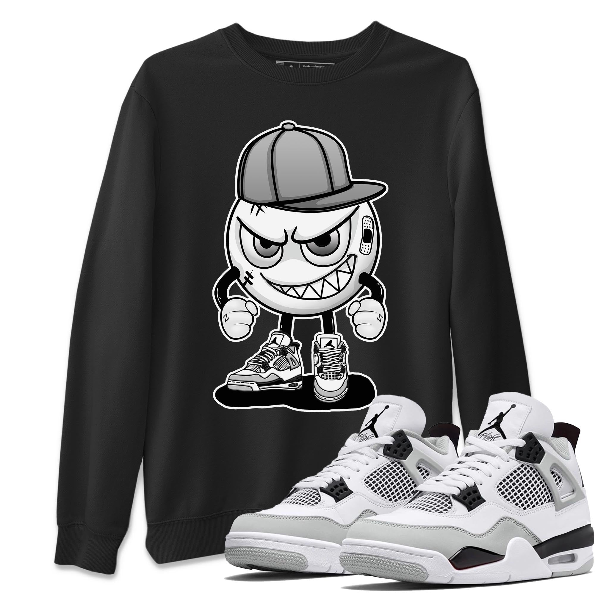 Jordan 4 Military Black Sneaker Match Tees Mischief Emoji Sneaker Tees Jordan 4 Military Black Sneaker Release Tees Unisex Shirts