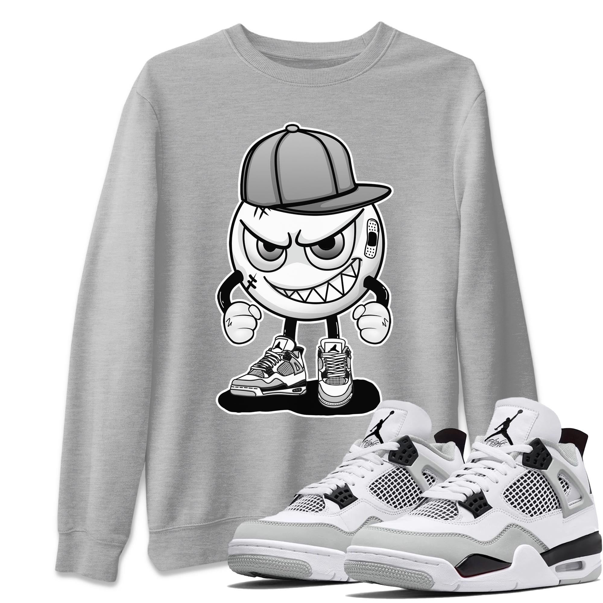 Jordan 4 Military Black Sneaker Match Tees Mischief Emoji Sneaker Tees Jordan 4 Military Black Sneaker Release Tees Unisex Shirts