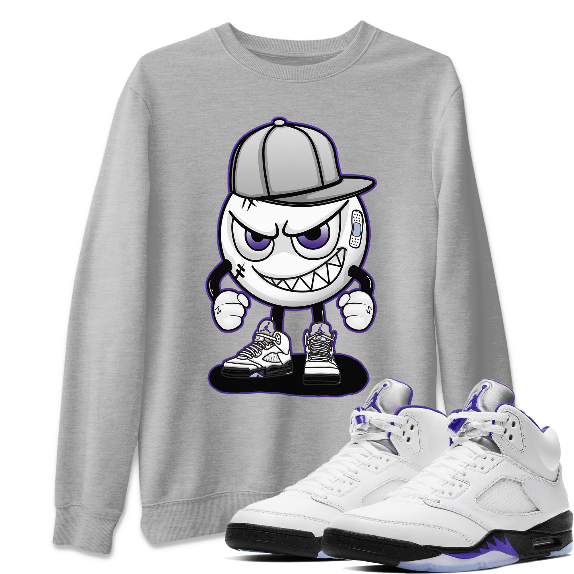 Jordan 5 Concord Sneaker Match Tees Mischief Emoji Sneaker Tees Jordan 5 Concord Sneaker Release Tees Unisex Shirts