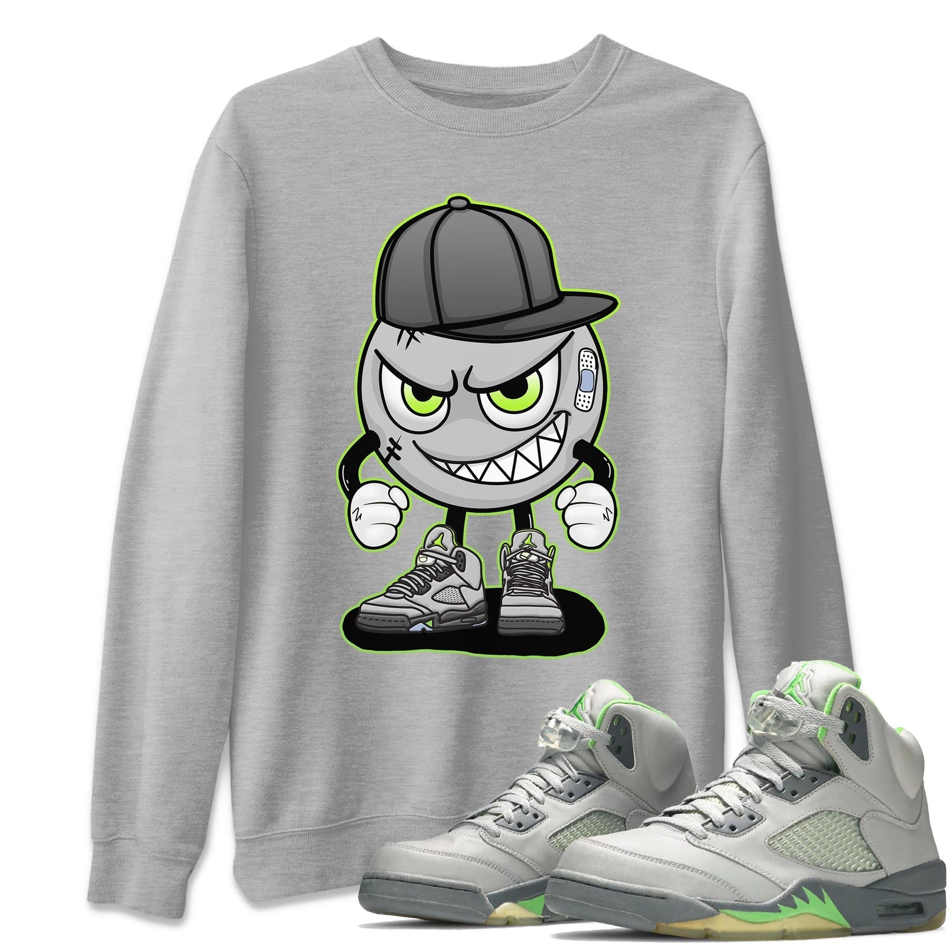Jordan 5 Green Bean Sneaker Match Tees Mischief Emoji Sneaker Tees Jordan 5 Green Bean Sneaker Release Tees Unisex Shirts