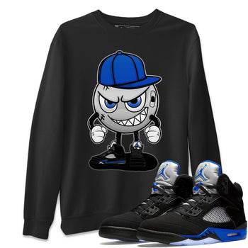 Jordan 5 Racer Blue Sneaker Match Tees Mischief Emoji Sneaker Tees Jordan 5 Racer Blue Sneaker Release Tees Unisex Shirts