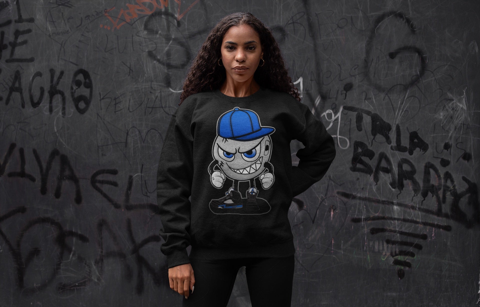 Jordan 5 Racer Blue Sneaker Match Tees Mischief Emoji Sneaker Tees Jordan 5 Racer Blue Sneaker Release Tees Unisex Shirts