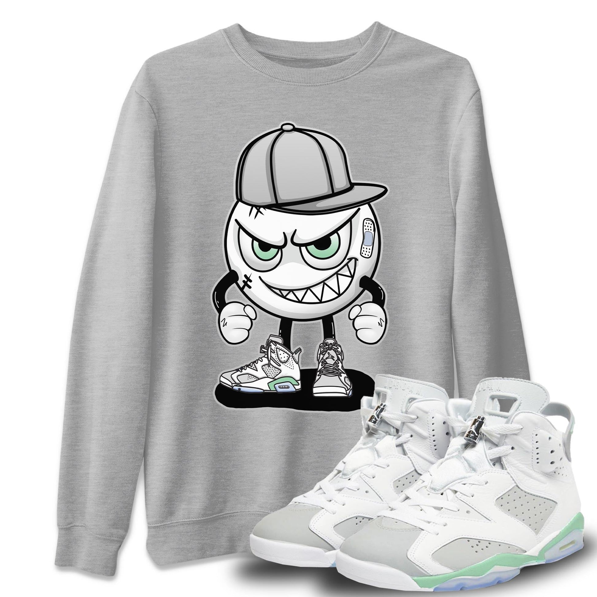 Jordan 6 Mint Foam Sneaker Match Tees Mischief Emoji Sneaker Tees Jordan 6 Mint Foam Sneaker Release Tees Unisex Shirts