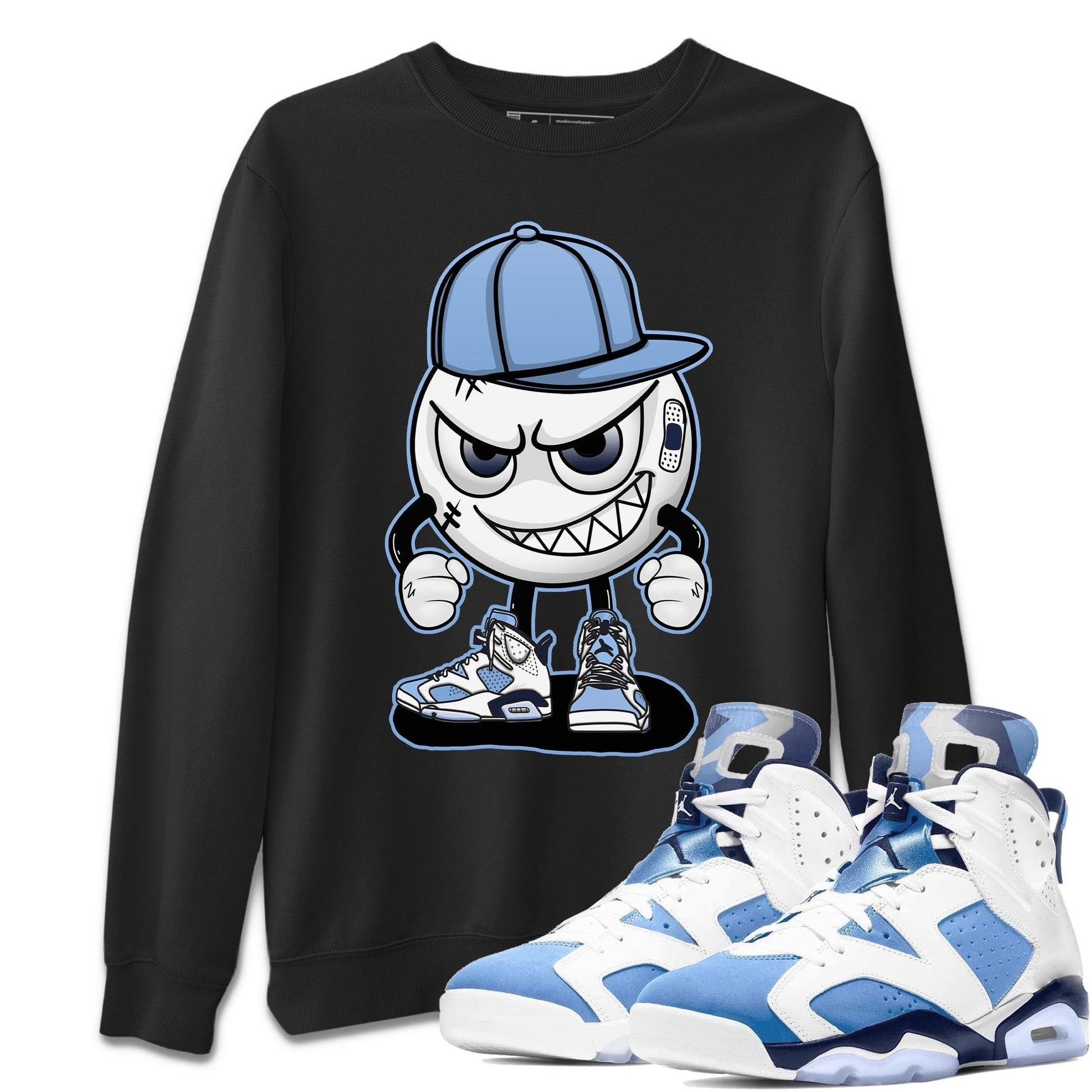 Jordan 6 UNC Sneaker Match Tees Mischief Emoji Sneaker Tees Jordan 6 UNC Sneaker Release Tees Unisex Shirts