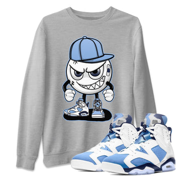 Jordan 6 UNC Sneaker Match Tees Mischief Emoji Sneaker Tees Jordan 6 UNC Sneaker Release Tees Unisex Shirts