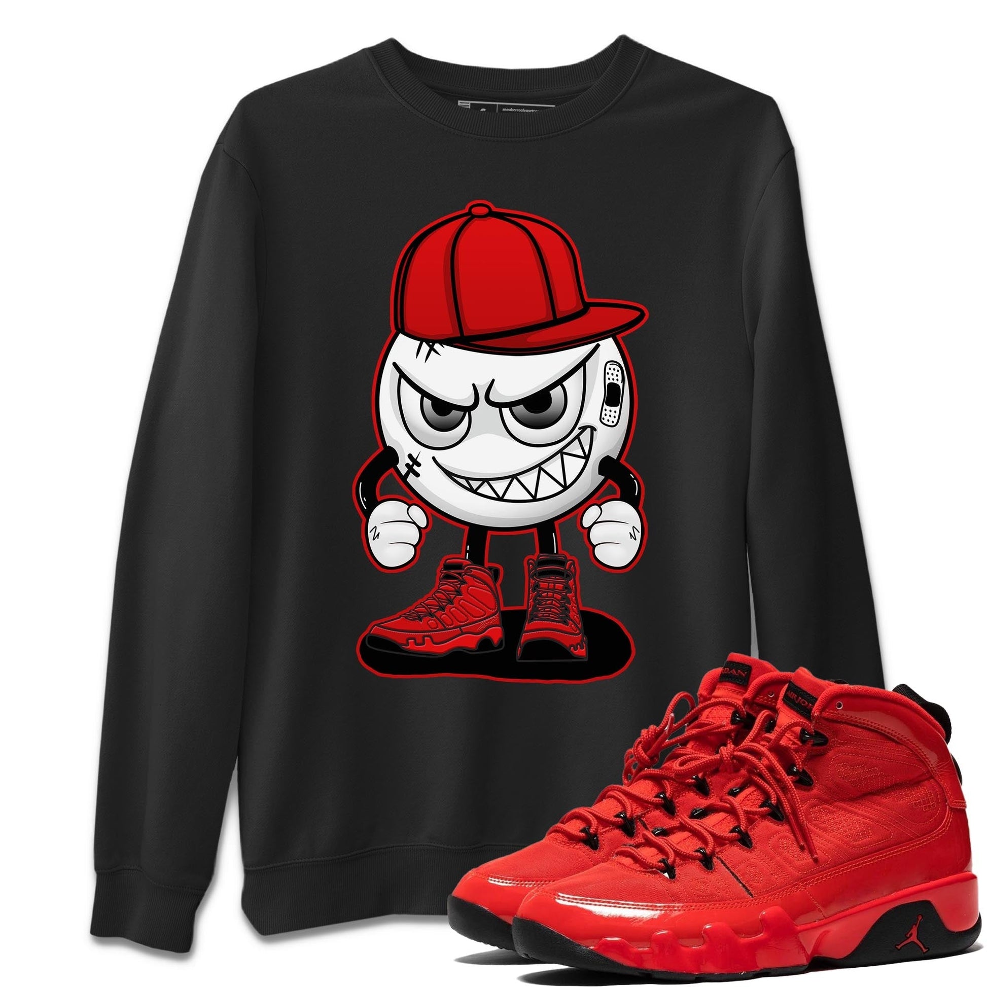 Jordan 9 Chile Red Sneaker Match Tees Mischief Emoji Sneaker Tees Jordan 9 Chile Red Sneaker Release Tees Unisex Shirts