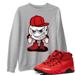 Jordan 9 Chile Red Sneaker Match Tees Mischief Emoji Sneaker Tees Jordan 9 Chile Red Sneaker Release Tees Unisex Shirts