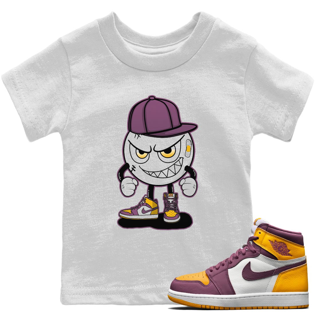 Jordan 1 Brotherhood Sneaker Match Tees Mischief Emoji Sneaker Tees Jordan 1 Brotherhood Sneaker Release Tees Kids Shirts