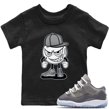 Jordan 11 Cool Grey Sneaker Match Tees Mischief Emoji Sneaker Tees Jordan 11 Cool Grey Sneaker Release Tees Kids Shirts