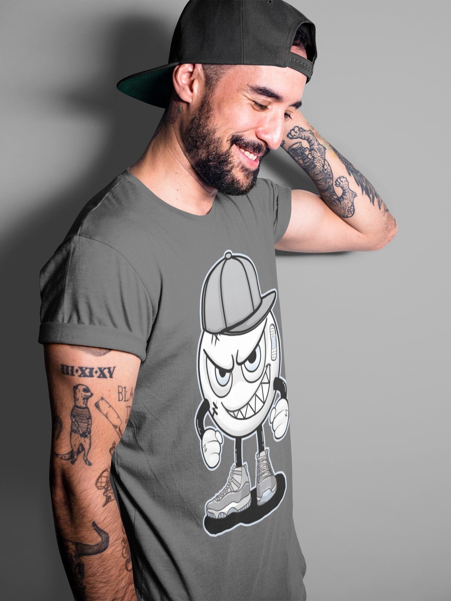 Jordan 11 Cool Grey Sneaker Match Tees Mischief Emoji Sneaker Tees Jordan 11 Cool Grey Sneaker Release Tees Unisex Shirts